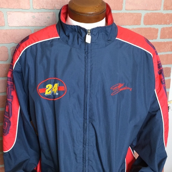 Jeff Gordon 24 Car Men’s Jacket Size XL NASCAR Racing Embroidered Spell Out - Picture 2 of 8